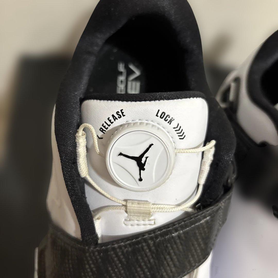 Jordan エアレブゴルフシューズ ホワイト/ブラック　スパイク25.5cm