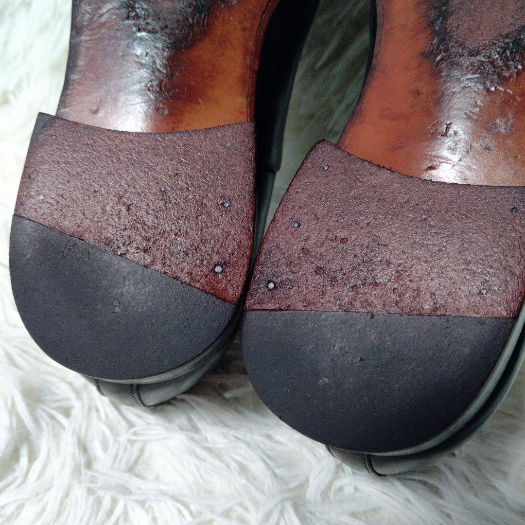 美品 ✨️ MAGNANNI 内羽根 ストレートチップ 41 黒