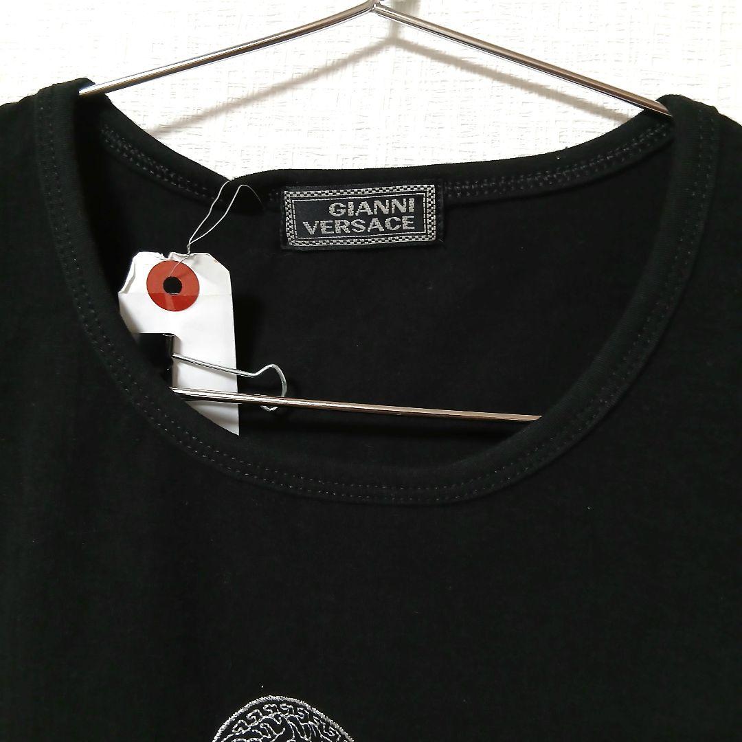 VERSACEヴェルサーチ カットソー ロンT メデューサ ロゴ刺繍