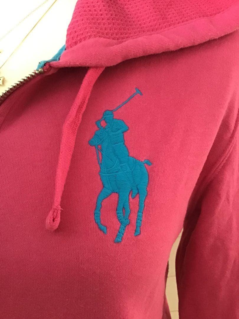 ★ラルフローレン★Y2K 平成ギャル 姫系 ビッグポニー パーカー ピンク