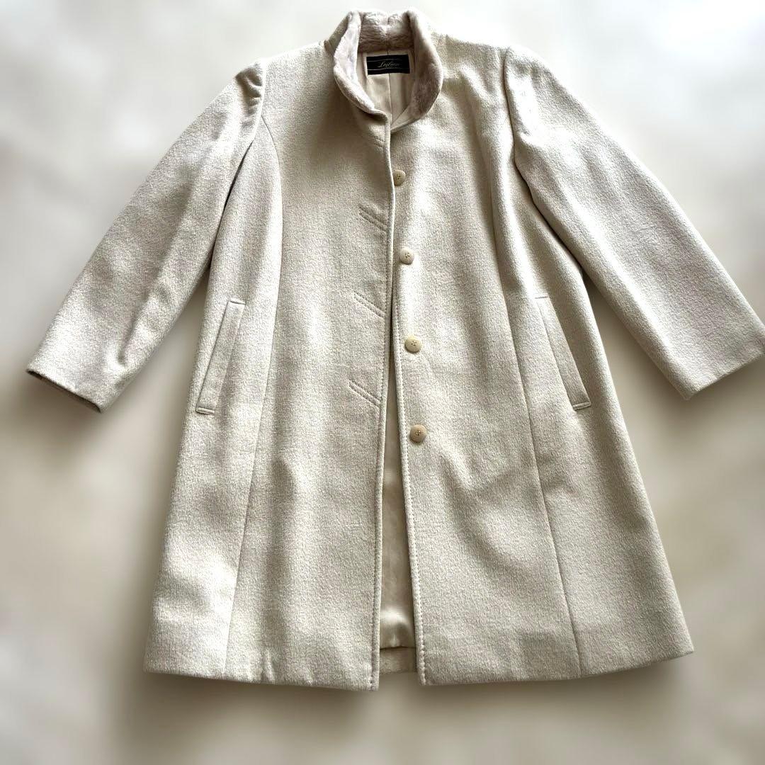 Leilian オフホワイト ロングコート