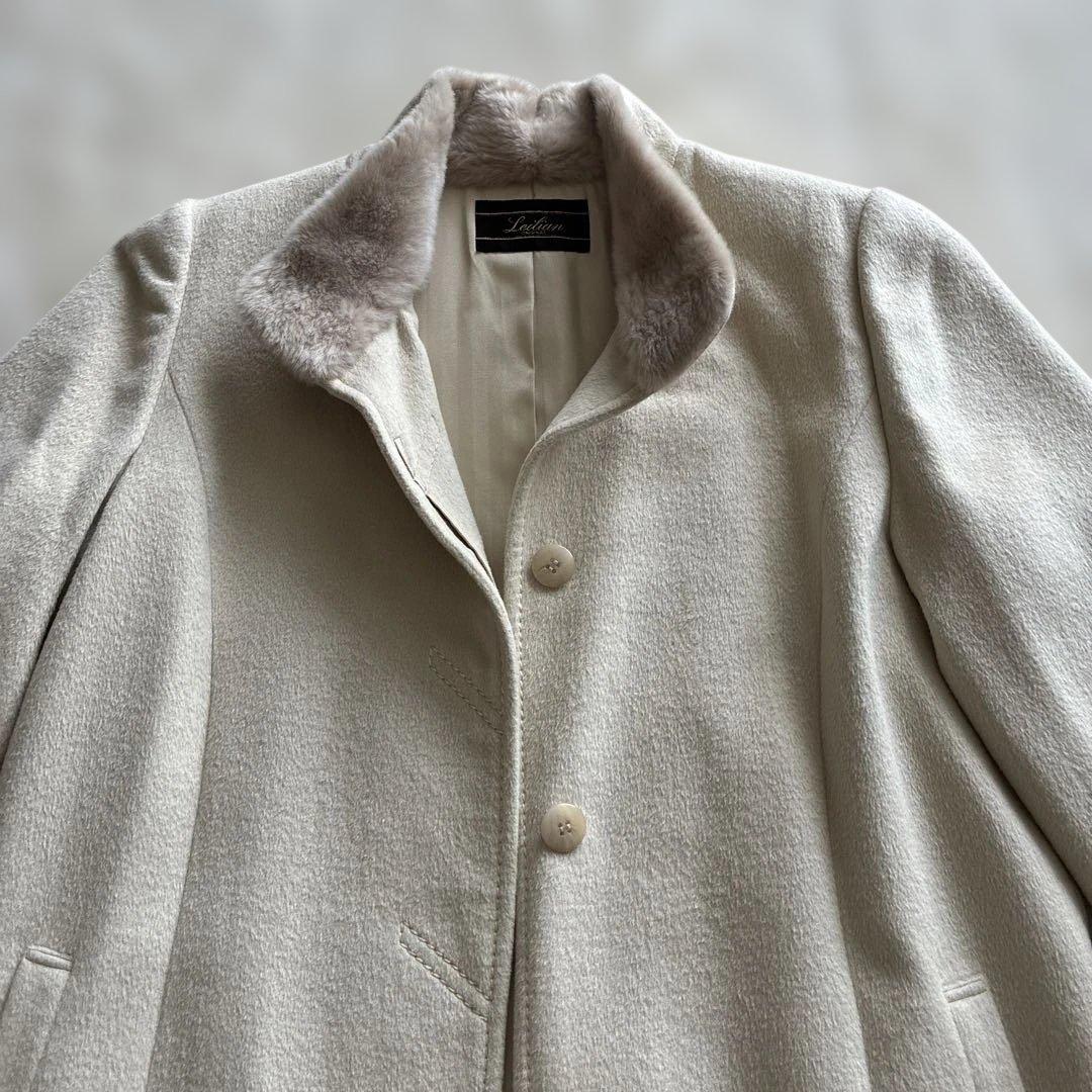 Leilian オフホワイト ロングコート