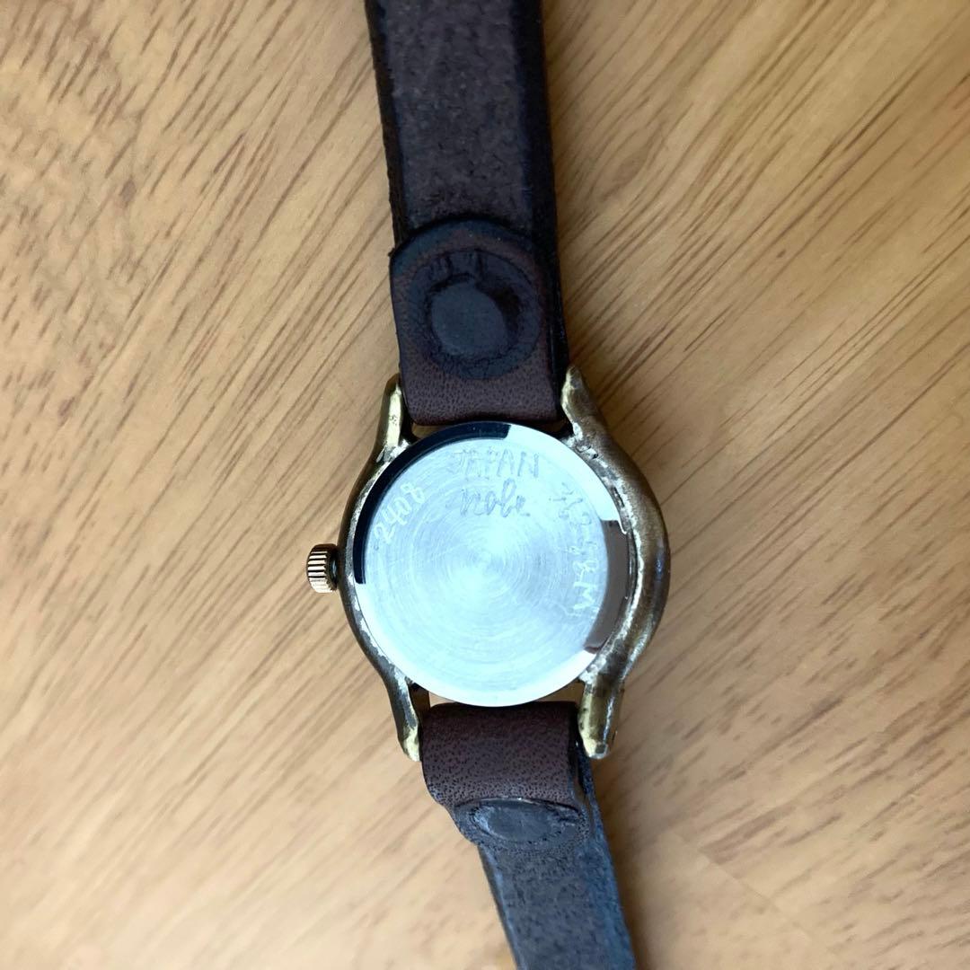 渡辺工房 腕時計 レディース シルバー数字 SUN＆MOON