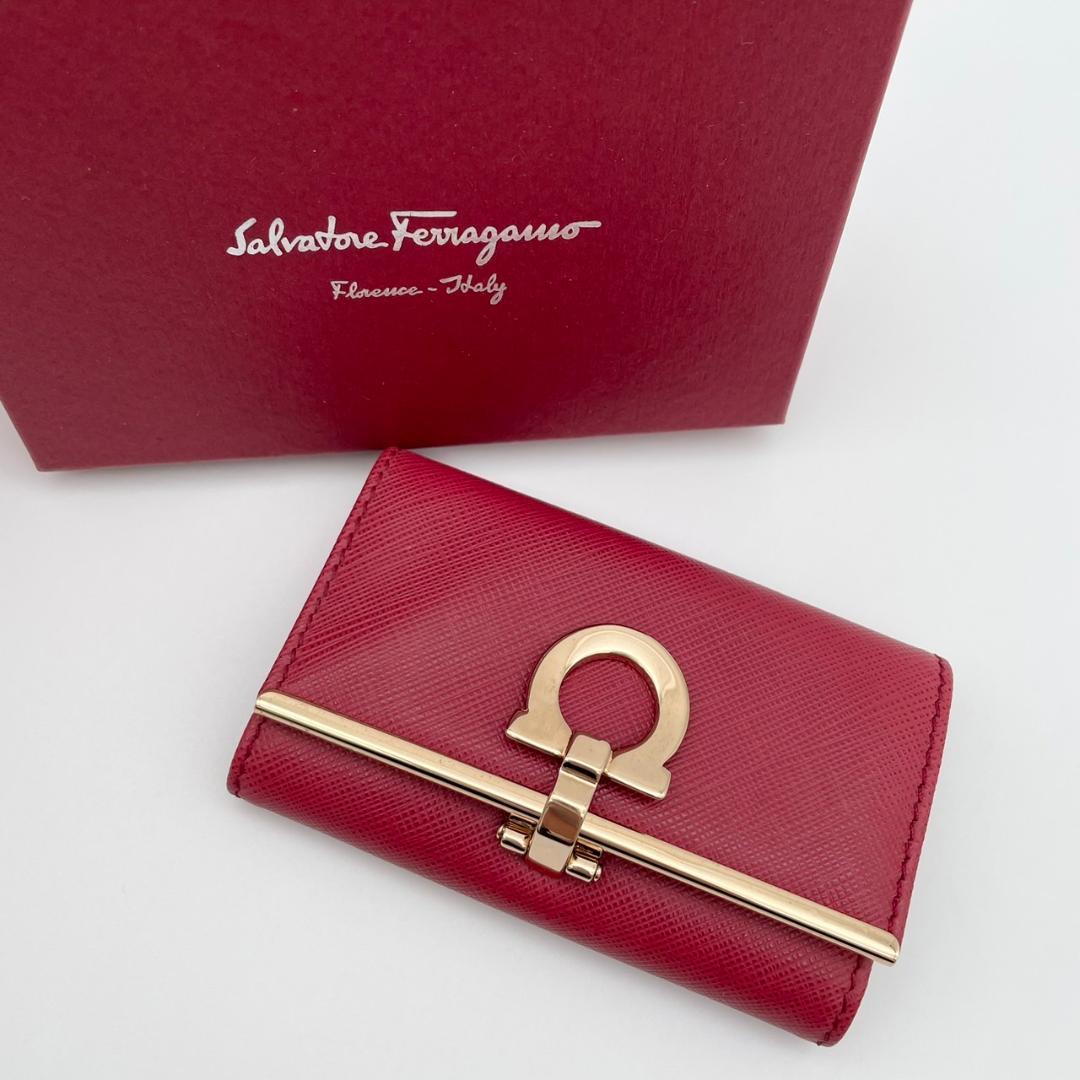 【美品】Ferragamo　フェラガモ　キーケース　６連　本革