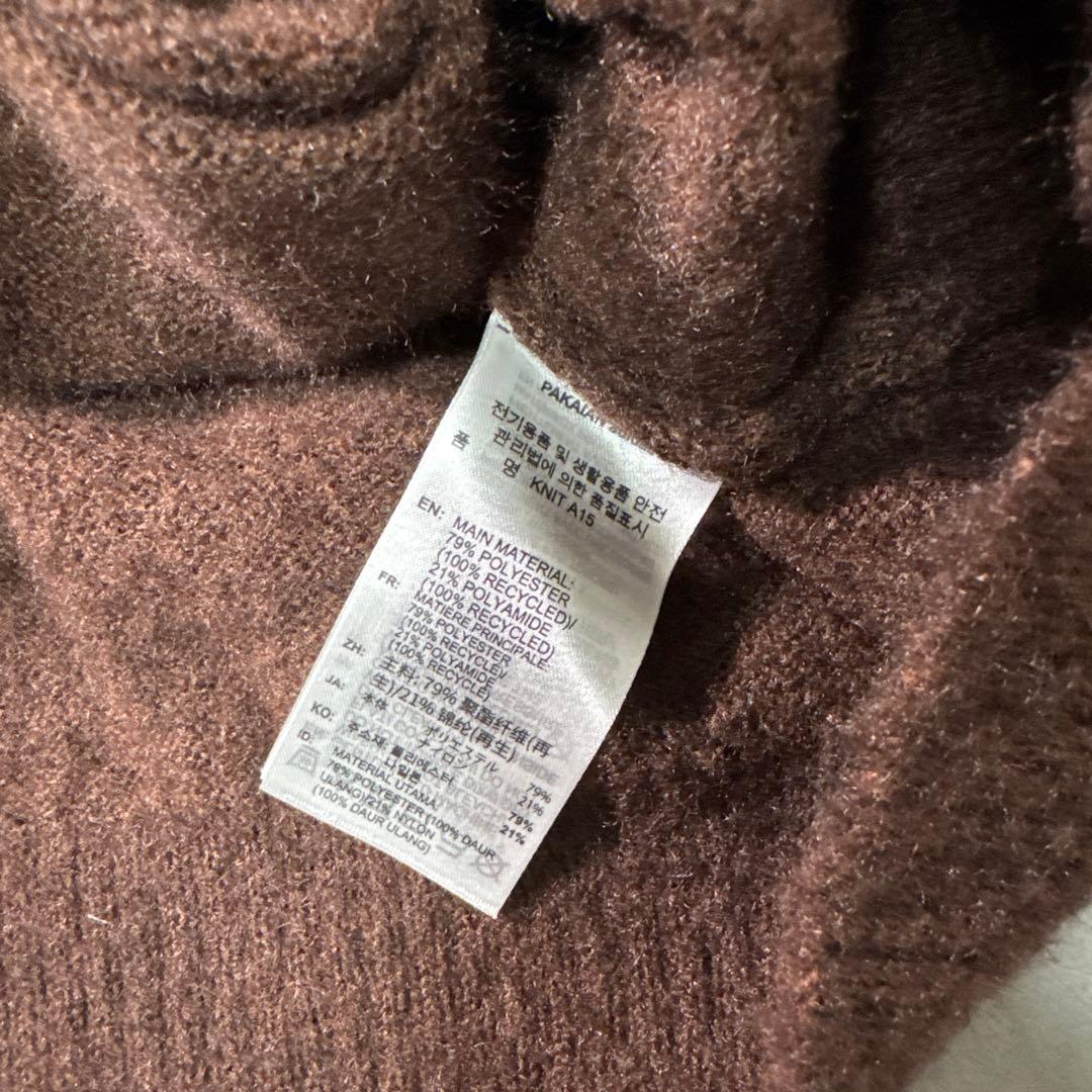 現行 adidas トラックジャケット ニット カーディガン ブラウン S