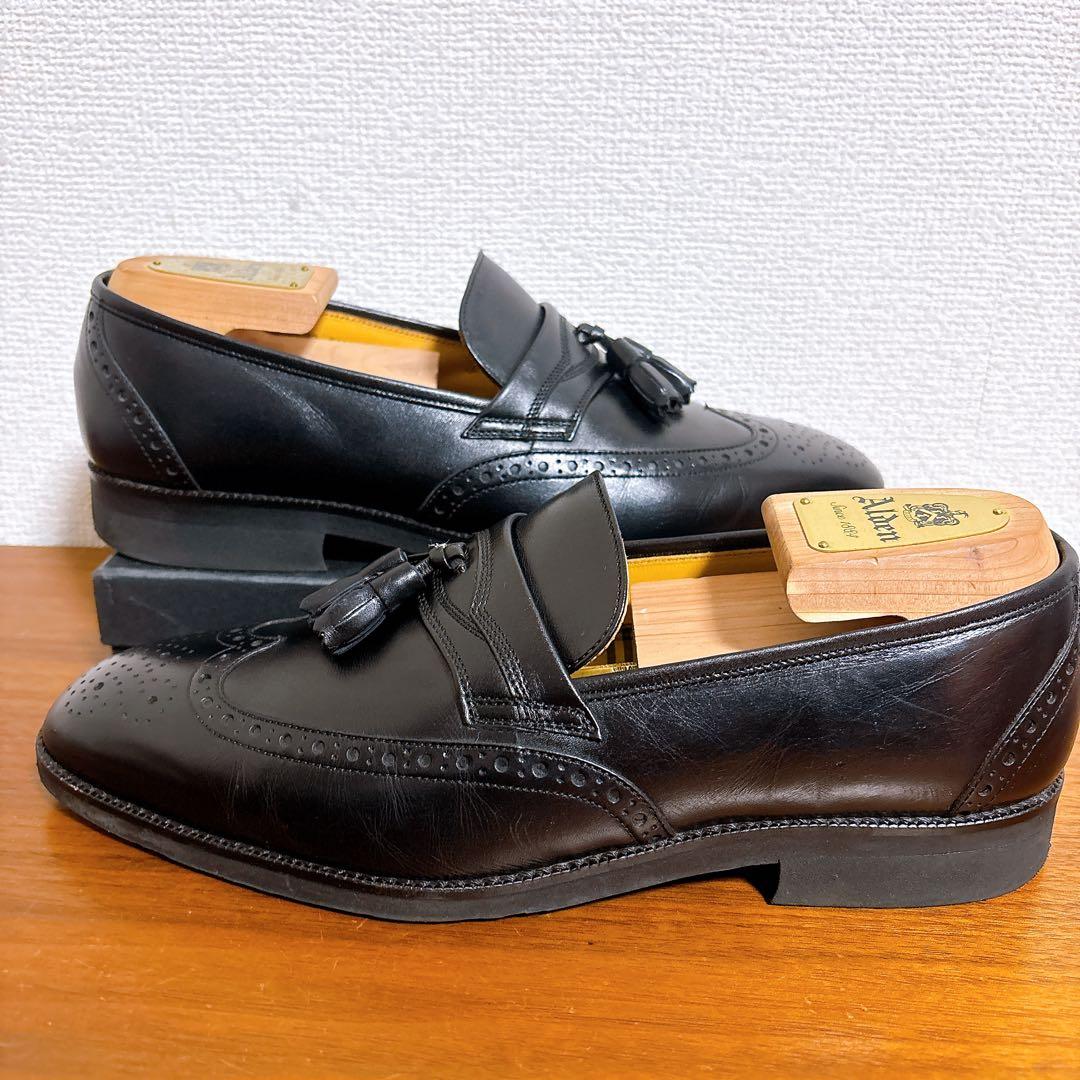 BURBERRY バーバリー タッセルローファー レザー ブラック 25cm