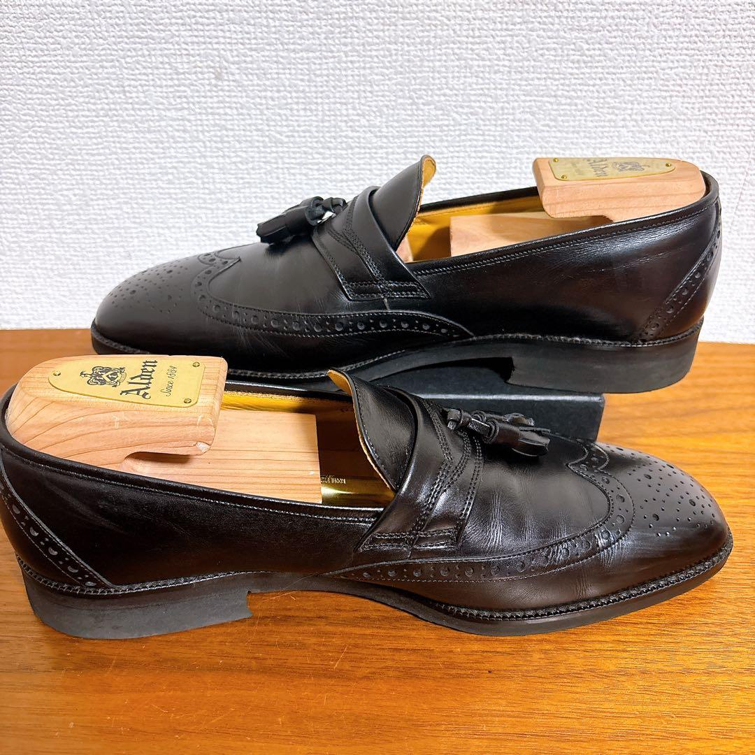 BURBERRY バーバリー タッセルローファー レザー ブラック 25cm