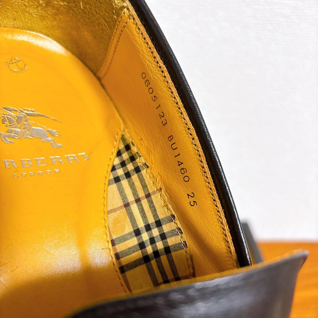 BURBERRY バーバリー タッセルローファー レザー ブラック 25cm