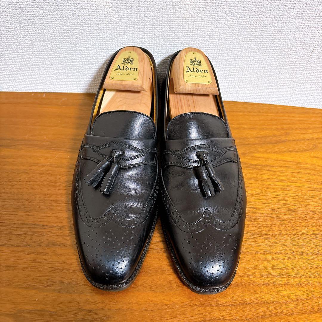 BURBERRY バーバリー タッセルローファー レザー ブラック 25cm