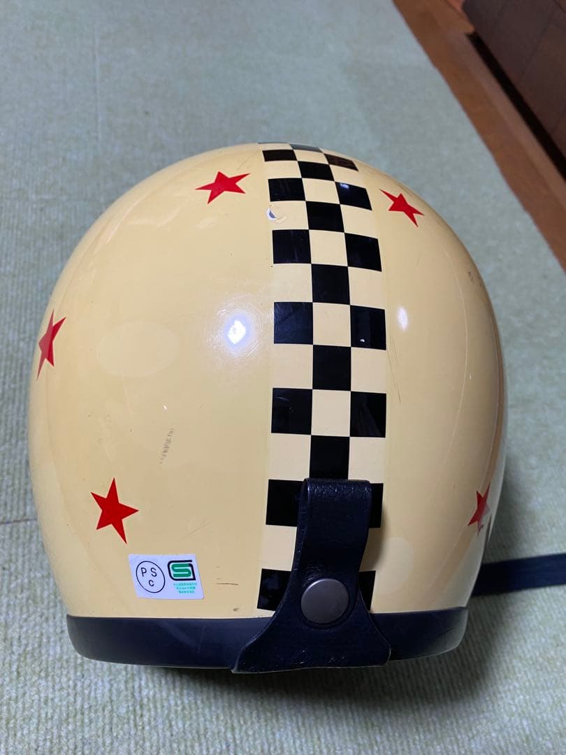 【レアカラー】Buco ジェットヘルメット ベージュ チェック柄