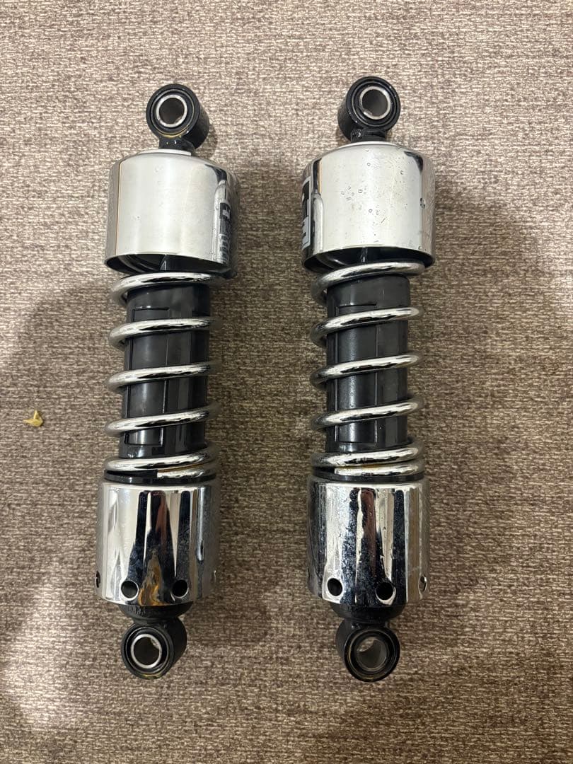 2%er DAYTONA製ローダウンリアショック　クロームメッキ280mm