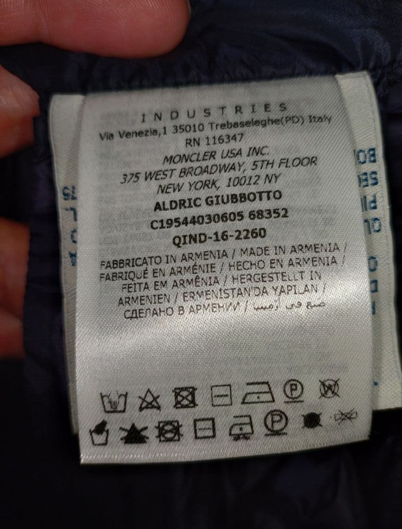 MONCLER モンクレール ライトダウン10a
