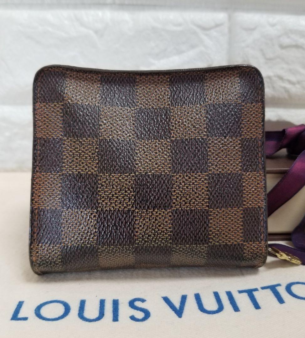 【直営店正規品】ルイヴィトン ダミエ コンパクトジップ 二つ折り財布