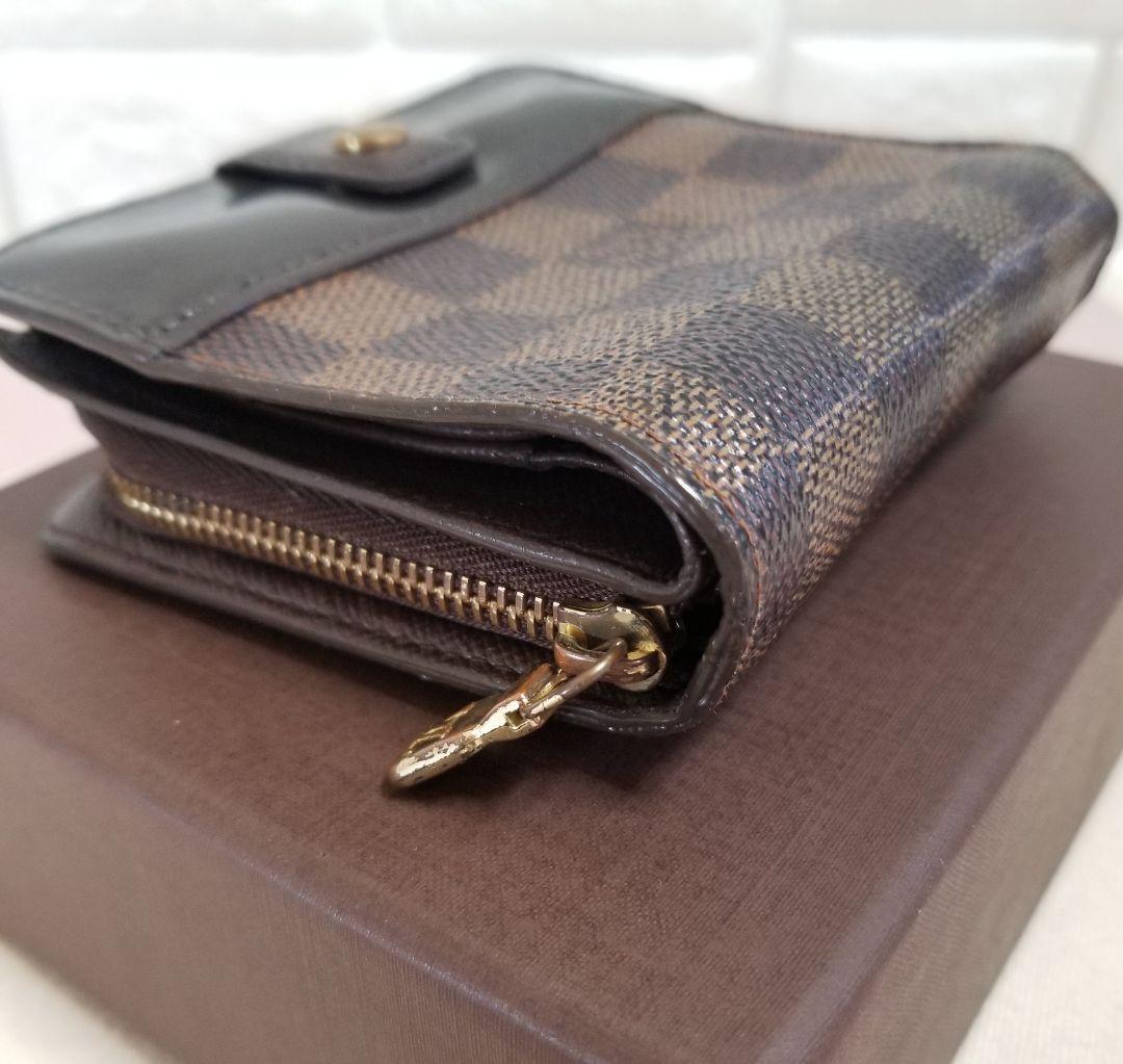 【直営店正規品】ルイヴィトン ダミエ コンパクトジップ 二つ折り財布