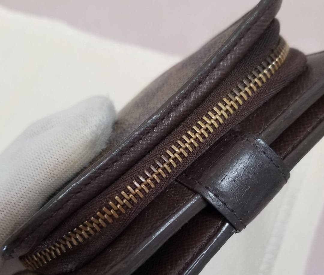 【直営店正規品】ルイヴィトン ダミエ コンパクトジップ 二つ折り財布