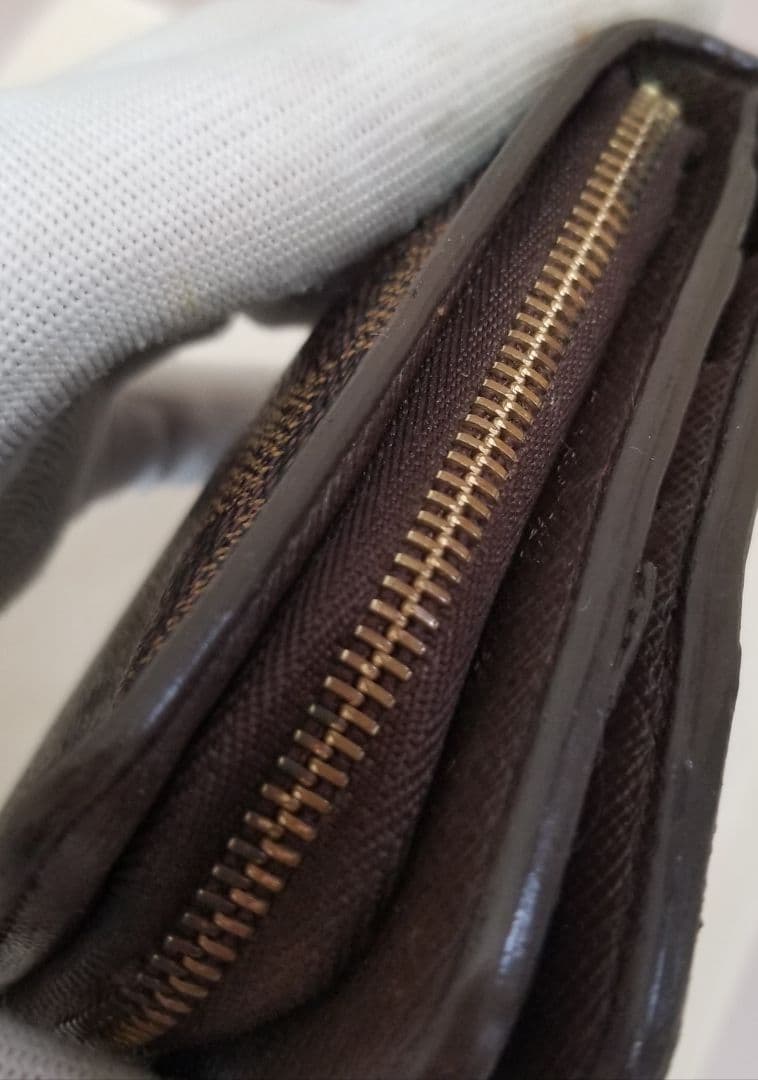 【直営店正規品】ルイヴィトン ダミエ コンパクトジップ 二つ折り財布