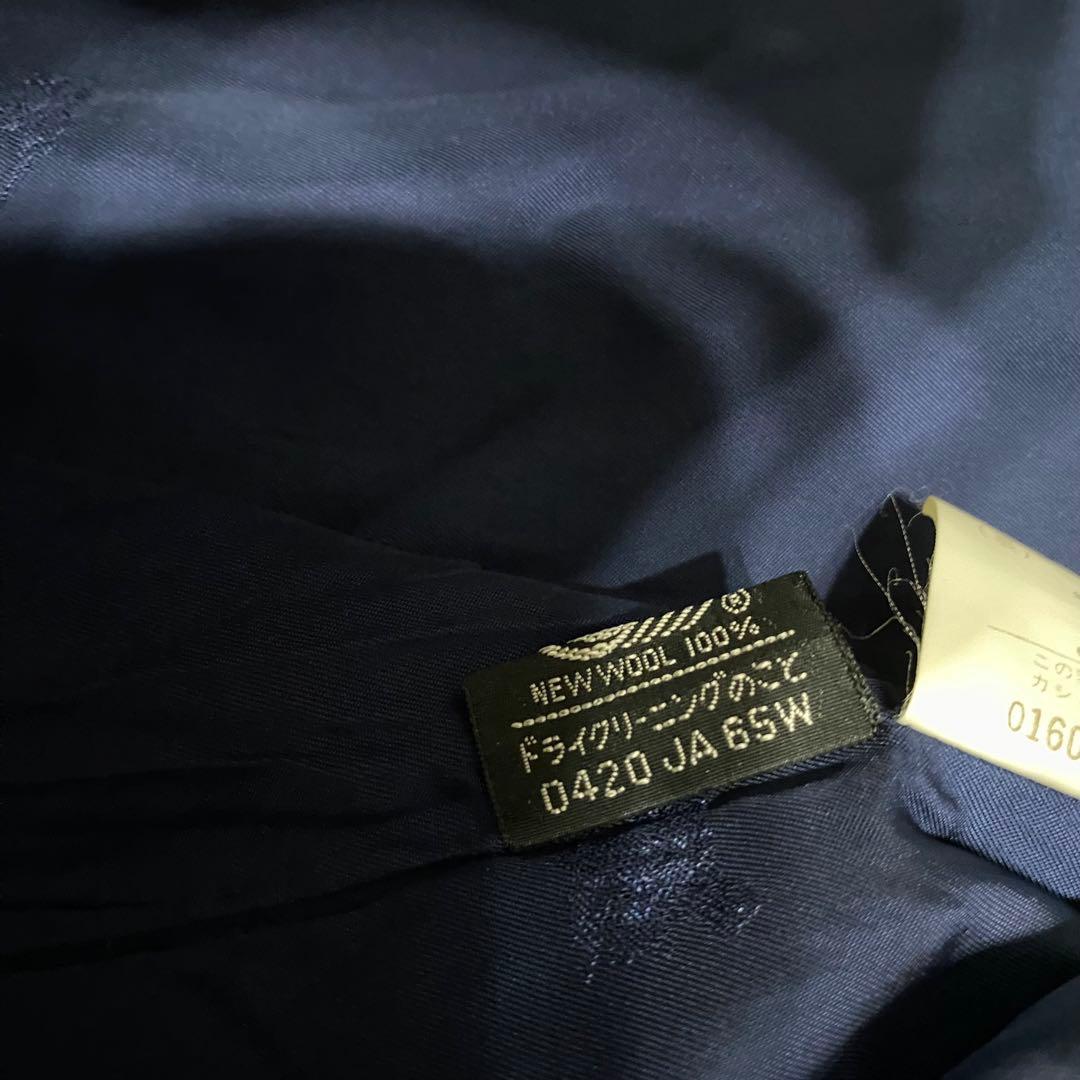 美品✨バーバリーズ 金ボタン カシミヤ ダブル チェスターコート ネイビー 9号