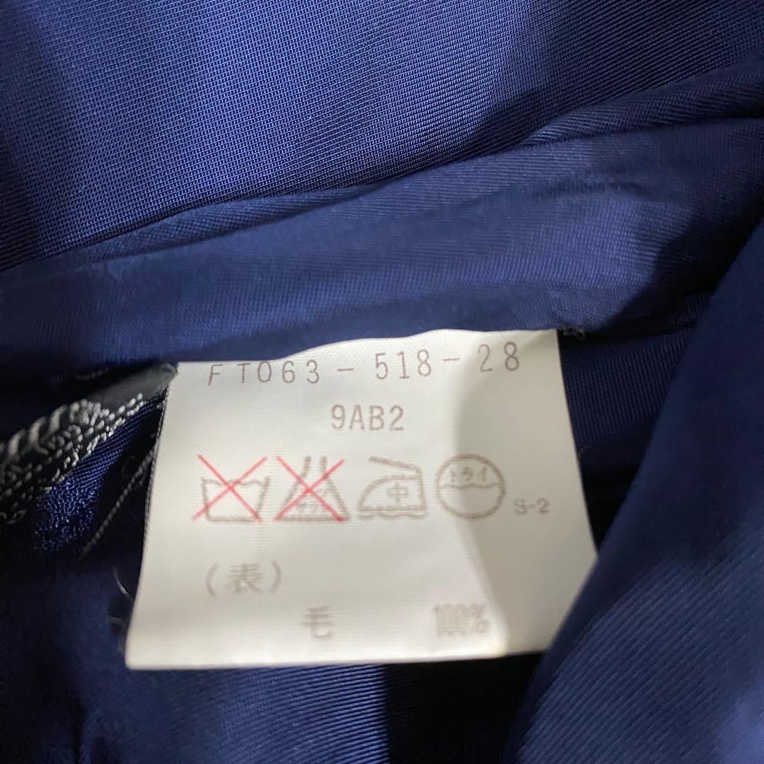 美品✨バーバリーズ 金ボタン カシミヤ ダブル チェスターコート ネイビー 9号