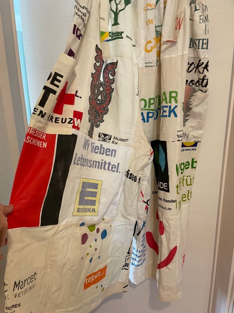 最終値下げ！ヨーロピアンエコバッグリメイクサロペット