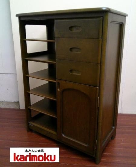 カリモク スリッパラック キャビネット 電話台 karimoku