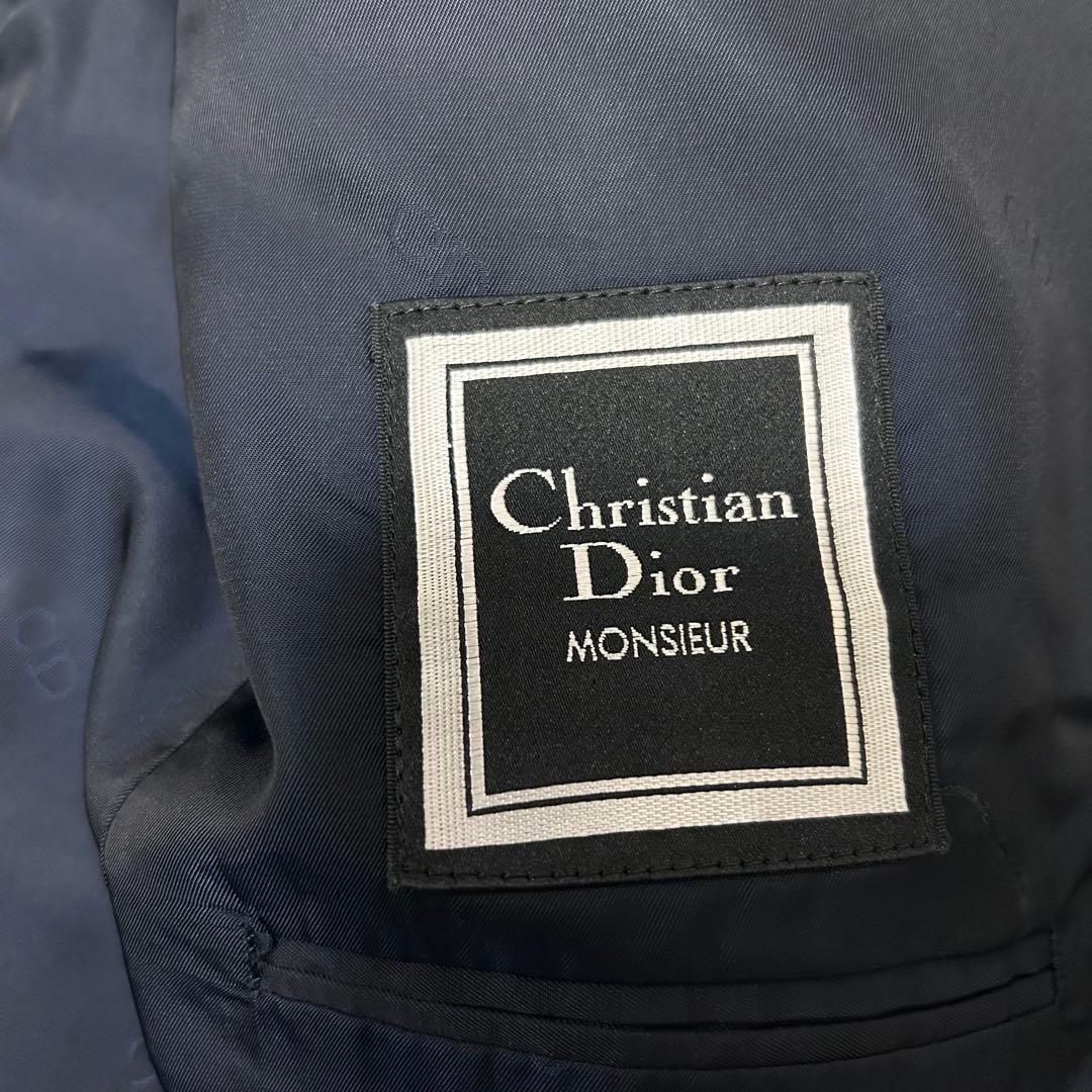クリスチャン ディオール ムッシュ ダブルレスト セットアップ スーツ ネイビー