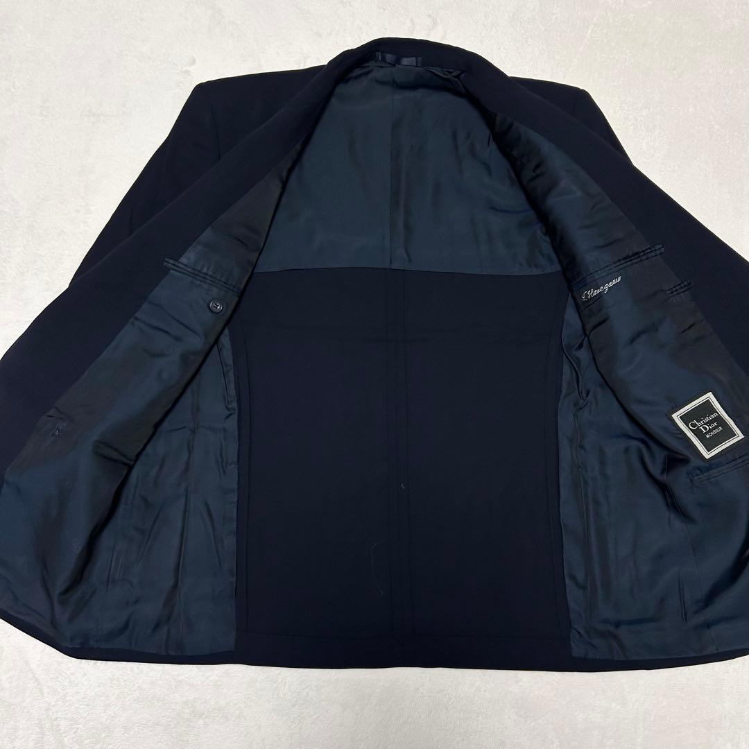 クリスチャン ディオール ムッシュ ダブルレスト セットアップ スーツ ネイビー