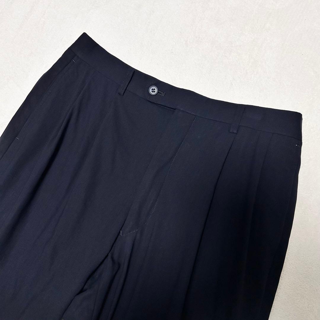 クリスチャン ディオール ムッシュ ダブルレスト セットアップ スーツ ネイビー