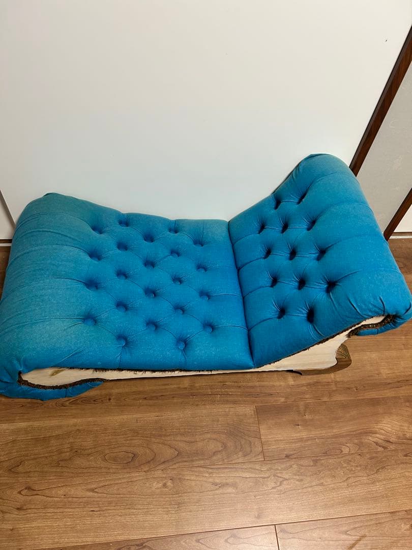 Phoya様　Terrace_co-vo ターコイズ ボタン留めソファ