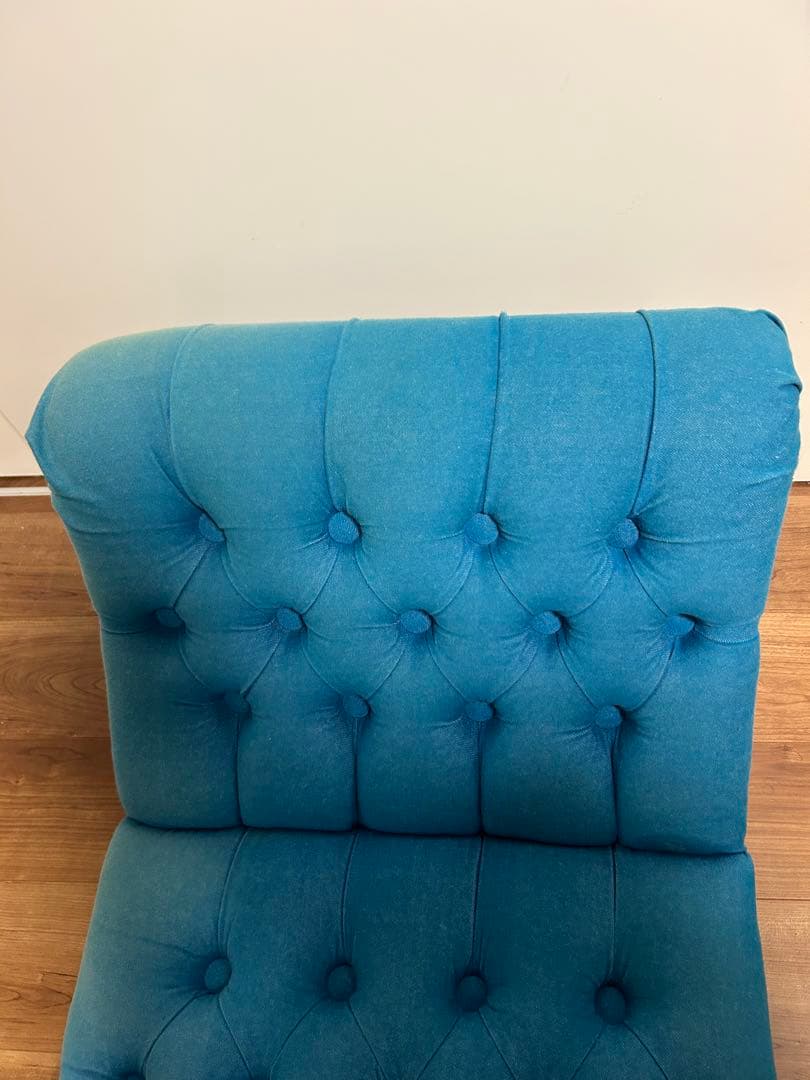 Phoya様　Terrace_co-vo ターコイズ ボタン留めソファ
