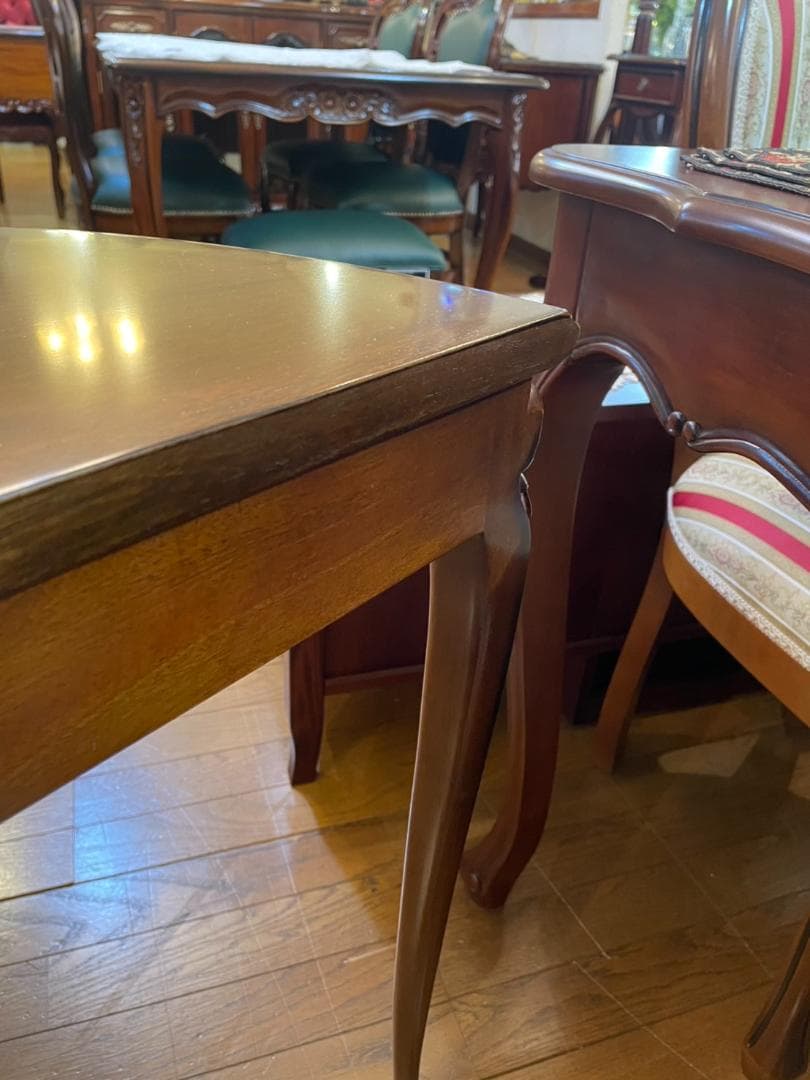 コンソールテーブル 50cm マホガニー サイドテーブル 木製