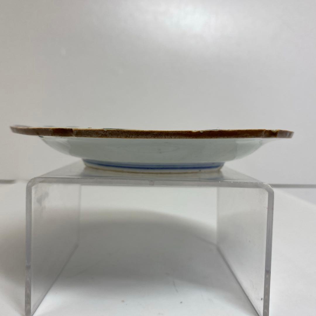 専用　江戸初期　古九谷　絵皿　直径14.5cm 東K7-1214☆2F タサコサ