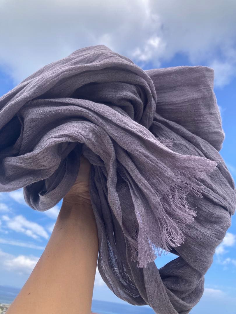 リネンガーゼ　アレンジロングリボン　ターバン