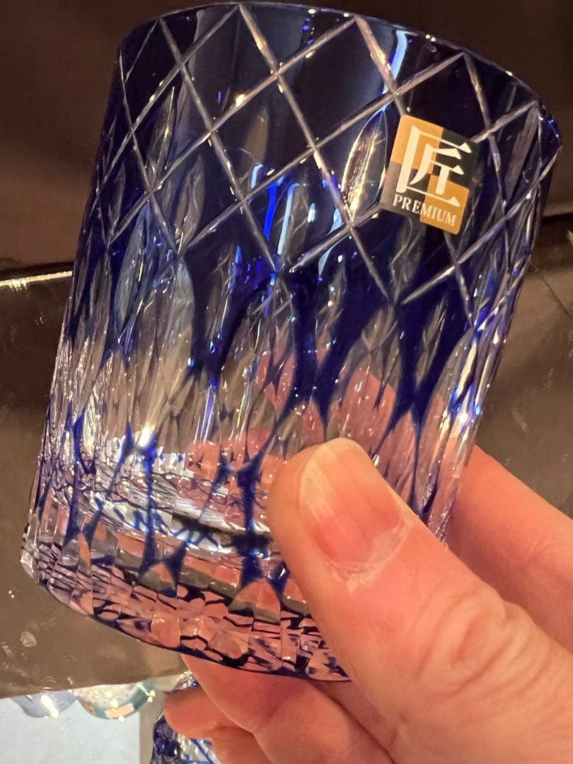 売約済み　TK-394-395 切子玉響オールドペア　トーフク