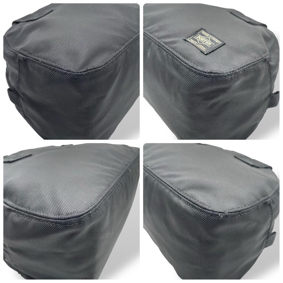 美品 PORTER ポーター☆ナイロン ミニ ボストンバッグ ブラック