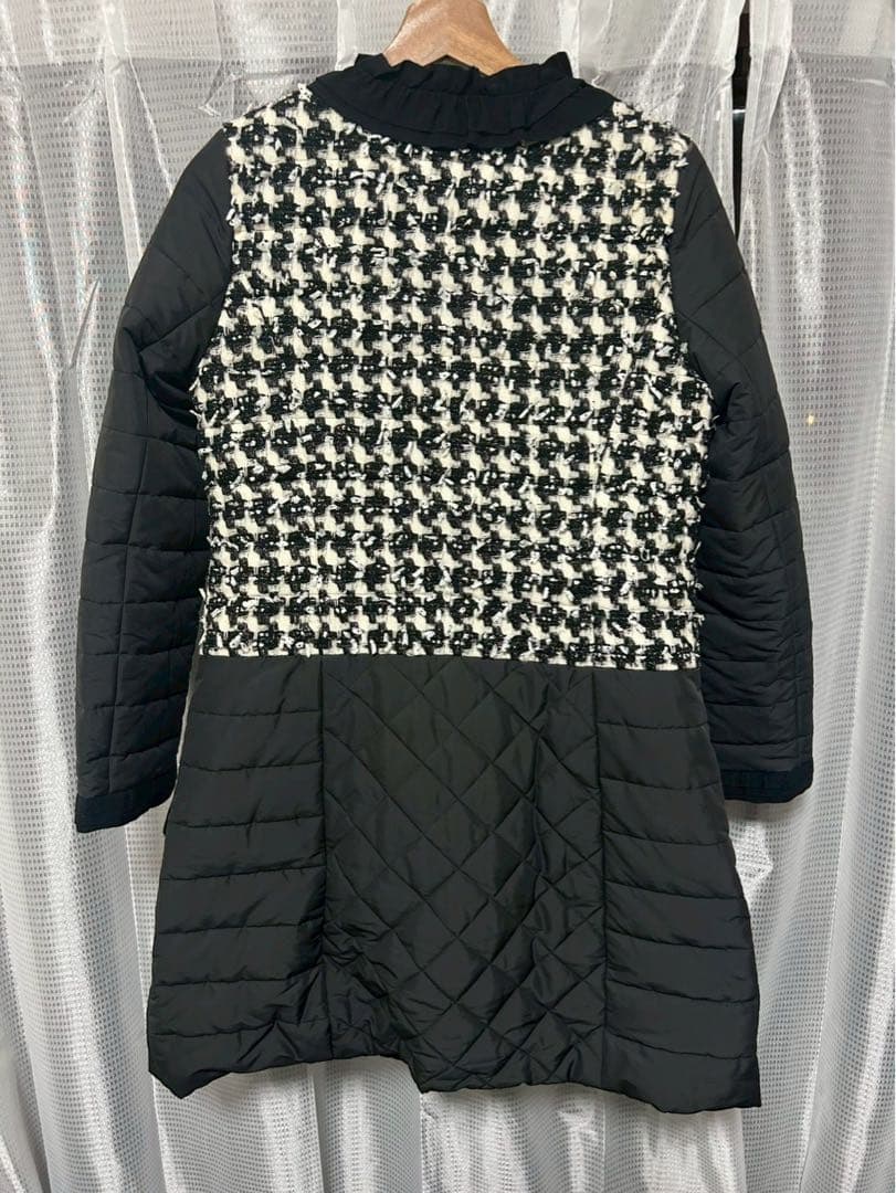 ランバンオンブルー ダウンコート ツイード ラメ レア