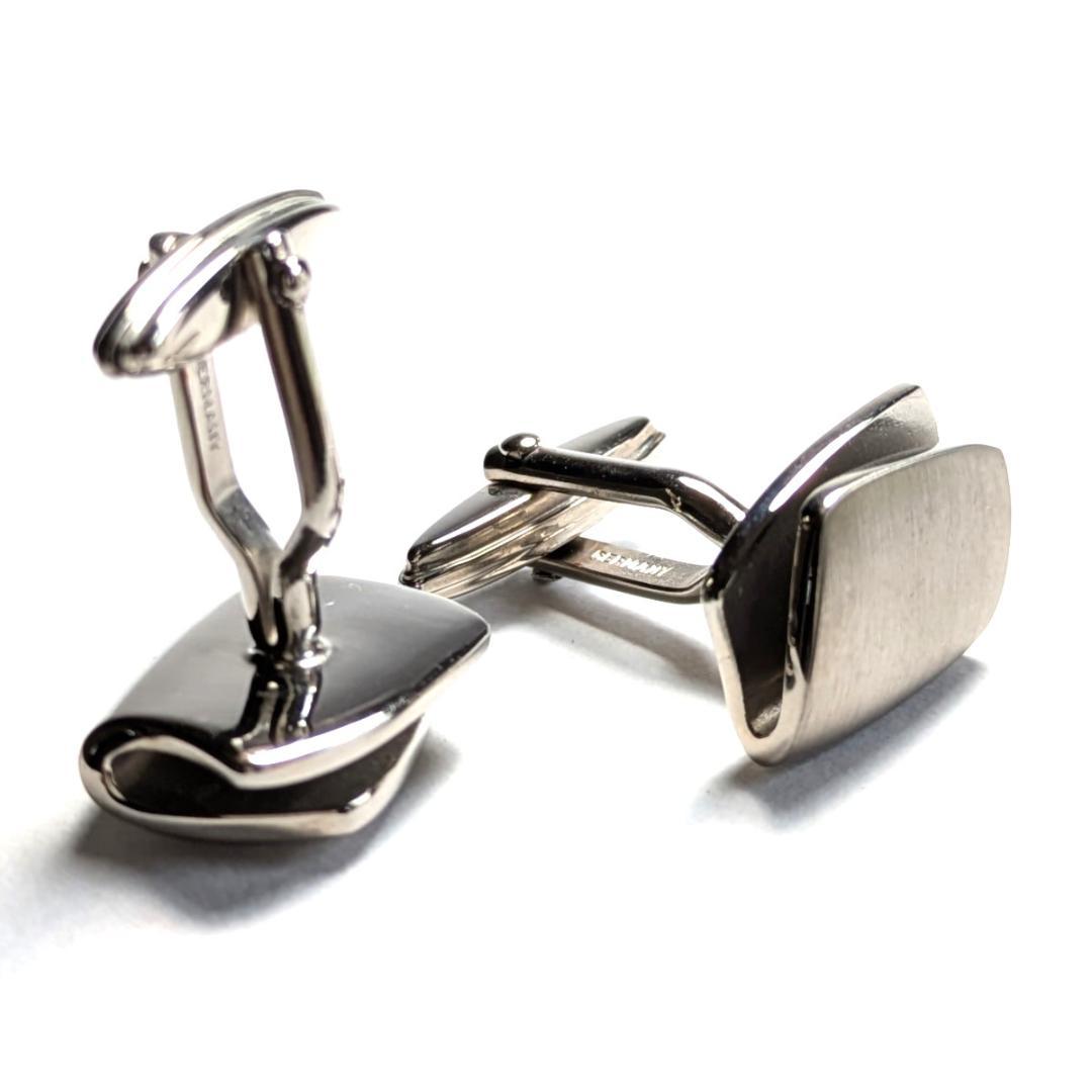 lvc6 ドイツ製LANVIN ランバン カフリンクス シルバー ソフトソリッド