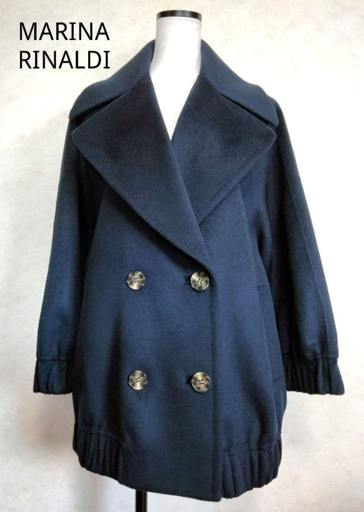 マリナ リナルディ ショートコート　ピーコート ネイビーサイズ40　レディース