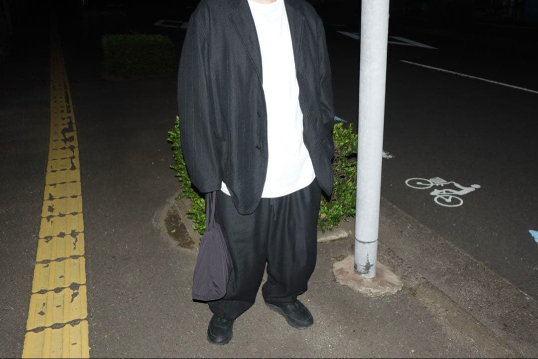 comoli 2024aw カシミヤシルクストライプジャケット、パンツ