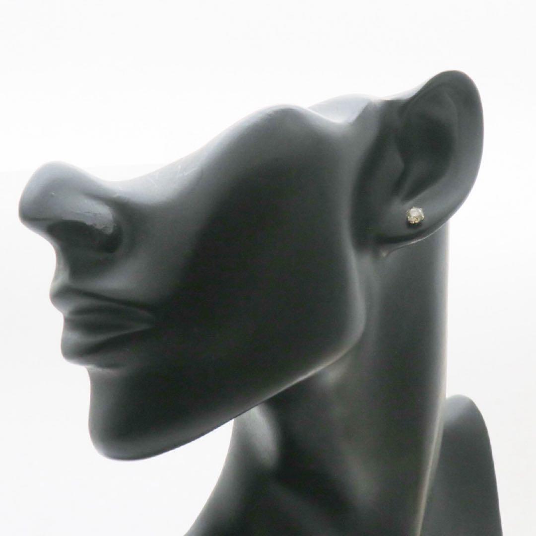 L*y様 新品　K18YG 天然ダイヤモンド0.45ct 片耳ピアス　　激安　本