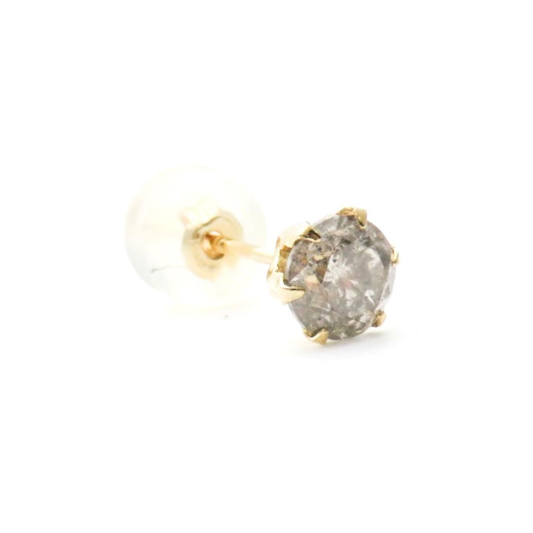 L*y様 新品　K18YG 天然ダイヤモンド0.45ct 片耳ピアス　　激安　本