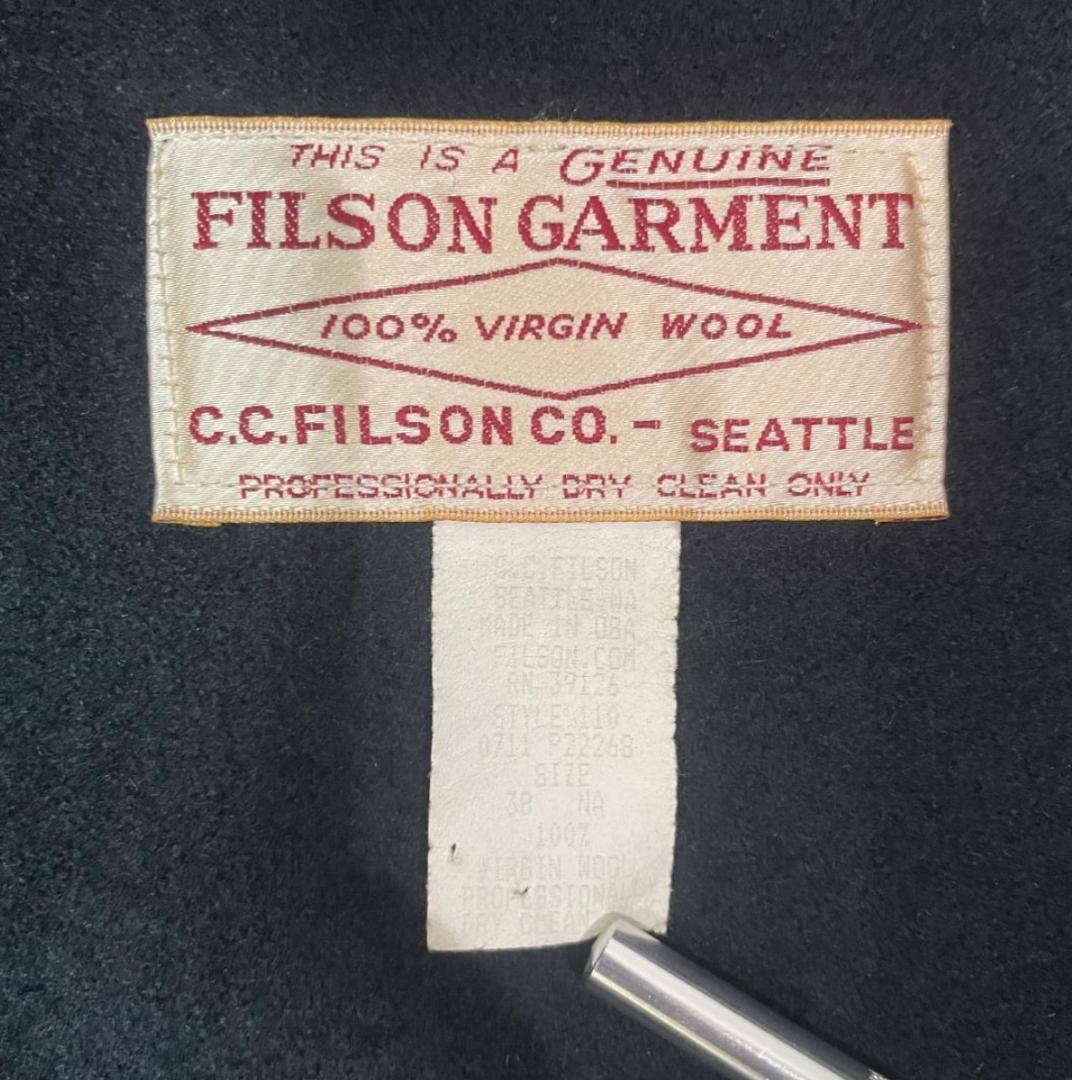 美品 38サイズ 濃紺 FILSON NAVY マッキーノクルーザー