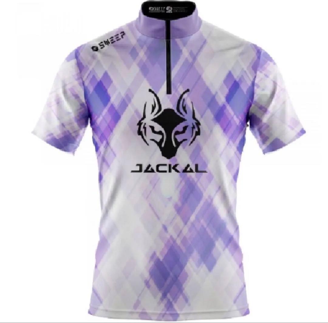 モーティブ ジャッカルデザイン　ボウリングウェア　パーブル　日本サイズL相当