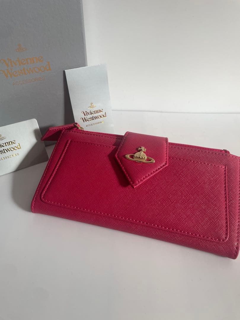 冬*⛄様 【箱付未使用】Vivienne Westwood ピンク長財布