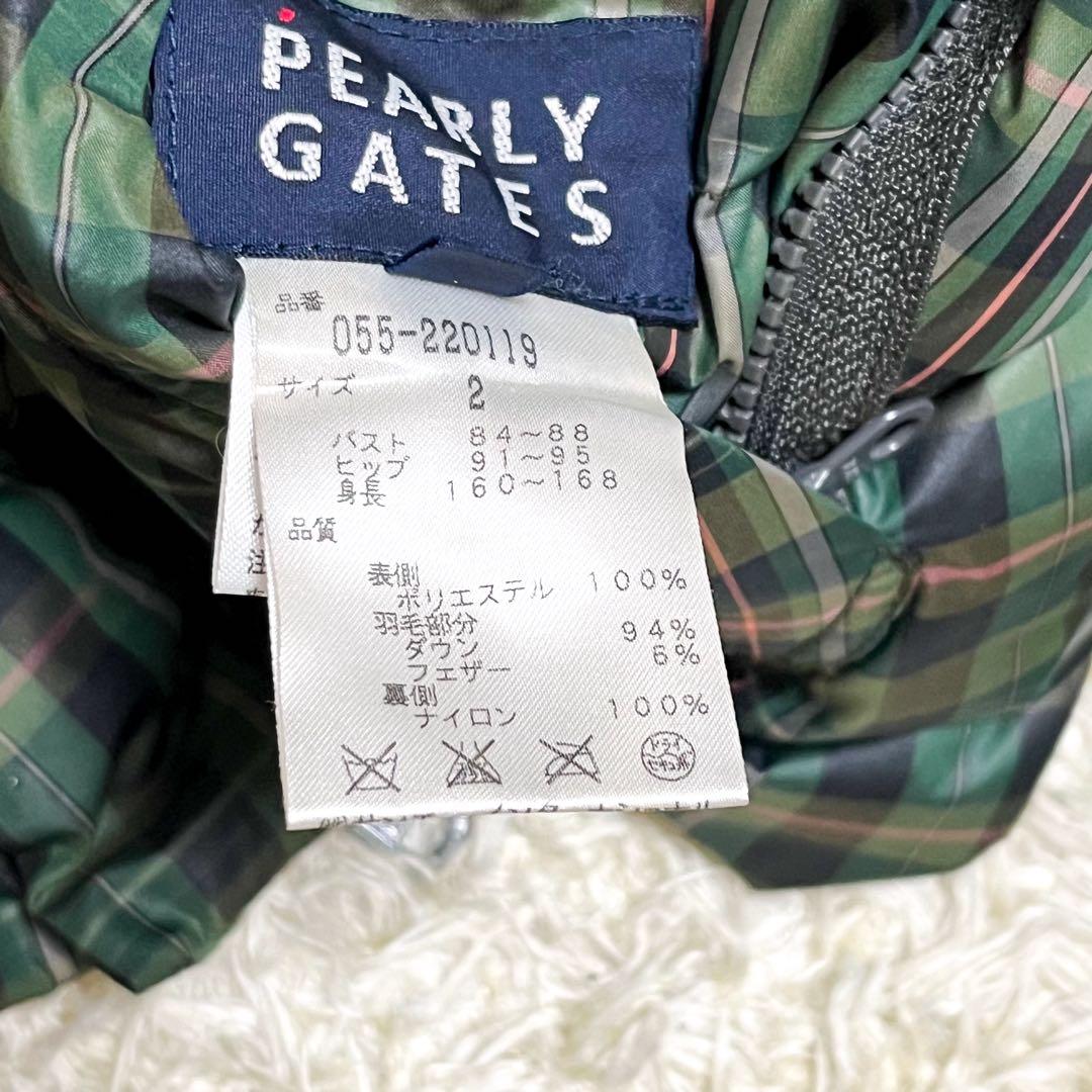 PEARLY GATES ダウンジャケット リバーシブル4way チェック柄