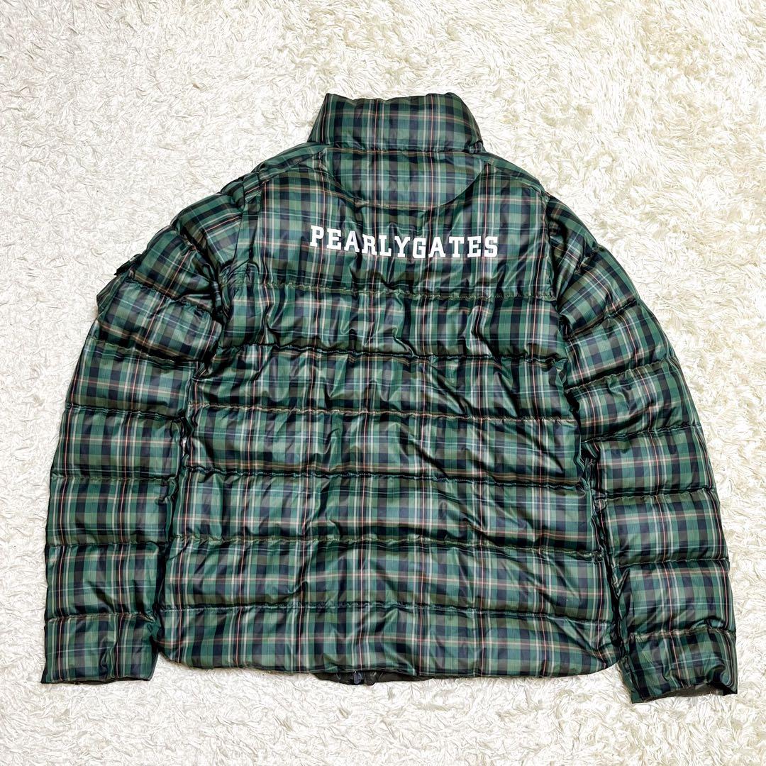 PEARLY GATES ダウンジャケット リバーシブル4way チェック柄
