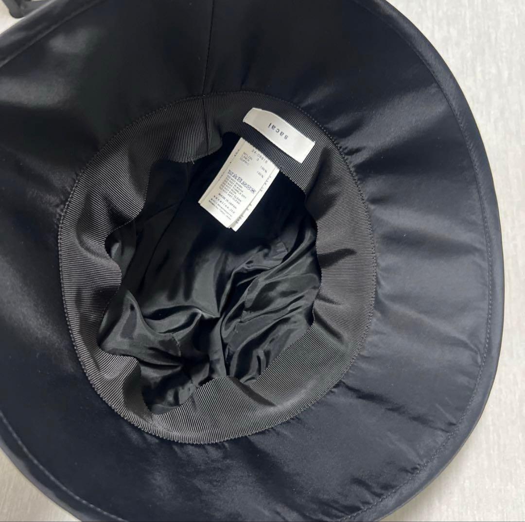 sacai ナイロン ポケットダブルプリム バケット ハット