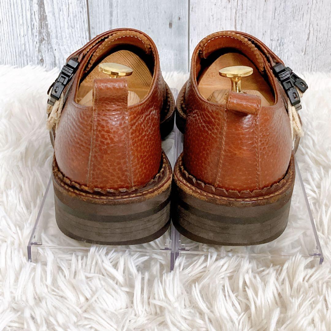 【希少】Hender Scheme ダブルモンク　ビブラムソール　シボ革