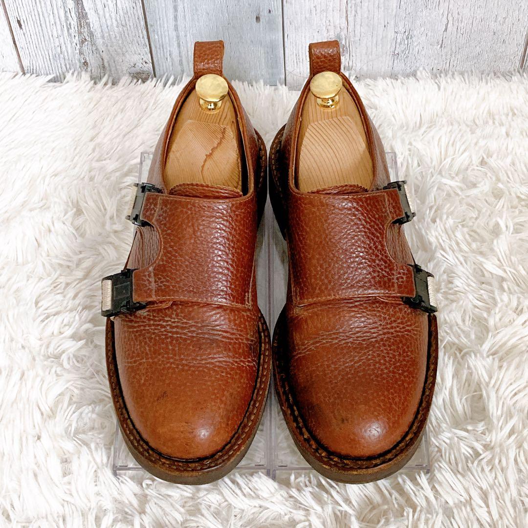 【希少】Hender Scheme ダブルモンク　ビブラムソール　シボ革