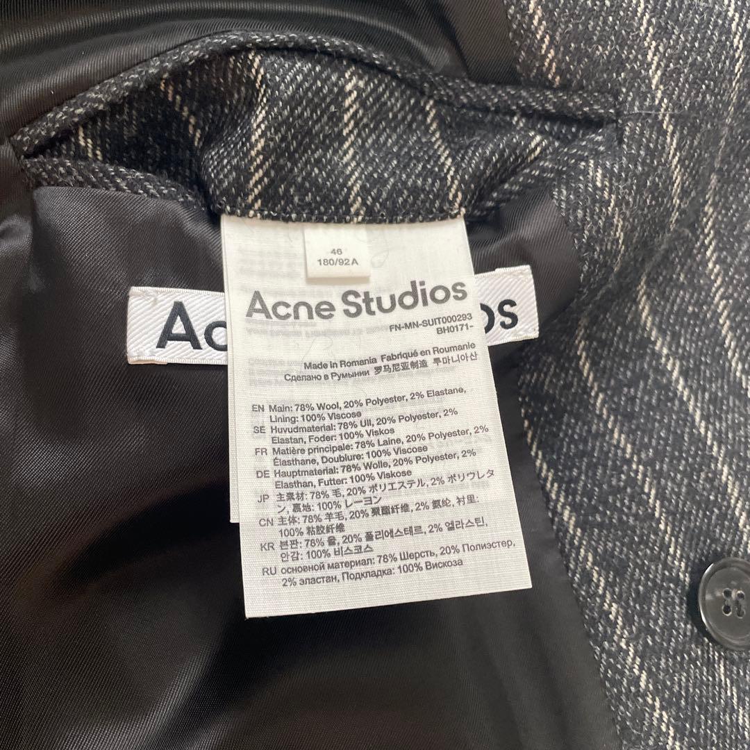 acne studious ストライプ ダブルブレストスーツ　セットアップ