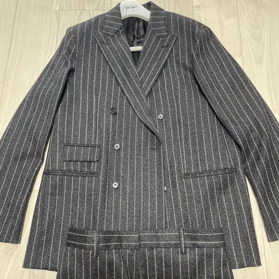 acne studious ストライプ ダブルブレストスーツ　セットアップ
